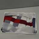 Lallier Men's Merino Wool Scarf, Long Winter Neckwear with Gift Box (Navy Tartan)