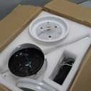 VOLISUN Ceiling Fan with Lights, 42 inch Low Profile Ceiling Fan with Light and Remote, Reversible, 3CCT, Dimmable, Noiseless, White Flush Mount Ceilings Fans for Bedroom, Indoor/Outdoor