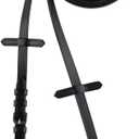 HORZE Thin Rein with Rubber Inside (Horse, Black)