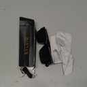 EYLRIM Square Frame Sunglasses for Women Men Trendy Chunky Rectangle Sun Glasses Black Shades UV400 Protection,  A1 Black/Grey