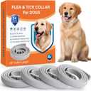 4 Pack Flea and Tick Collar for Dogs - 25" Adjustable Collar Fits Dogs, Long-Lasting 24-Month Protection for Small, Medium, and Large Dog  Waterproof Flea Tick Prevention
