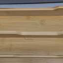 Expandable Bamboo Drawer Organizer  Large 20"x16.9" Size with Adjustable Dividers  for Kitchen Utensils, Knives, Cutlery, Flatware & Silverware Storage Tray