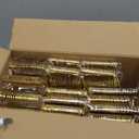 bUCLA 600 Pieces Gold Plastic Silverware - Disposable Gold Utensils - Heavy Duty Plastic Cutlery set- 200 Forks, 200 Spoons, 200 Knives for Party & Wedding