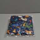 GROBRO7 4Pcs Kids Apron and Chef Hat Set Gift for Girls Boys, Dinosaurs Construction Vehicles Adjustable Kitchen Cooking Child Aprons with 2 Pockets Waterproof Smocks for Baking Painting Crafting