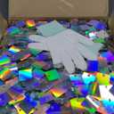 Shimmer Wall Backdrop Iridescent Silver Wall Panels 12Pcs Square Sequin Shimmer Wall Backdrop Decoration for Birthday Party,Wedding, Anniversary