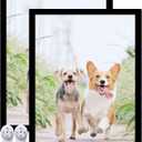 17x22 Picture Frame Set of 2, Black Photo Frames High Transparent Wall Gallery Desktop Horizontal Vertical for Canvas Collage Photo Poster Certificate 17 x 22 inches
