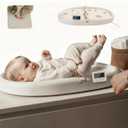 Cuddobaby 4-in-1 Changing Pad | Baby Scale | Height | Room Temp - Vanilla | Weight & Height Growth Monitoring, Integrated Tape, Wipe Clean Cover, for Newborn, Toddler & Adult - Table, Dresser, Bed