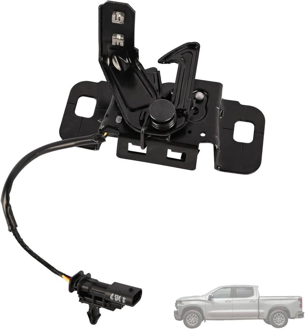 Front Hood Lock Latch Assembly 84805445 Compatible with Chevrolet Silverado 1500 2019-2021/Chevrolet Silverado 1500 LD 2019 /GMC Sierra 1500 2019-2021 Primary and Secondary Latch