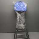 Be&xn Folding Stools for Adults Portable, 28 inch Collapsible Stool Heavy Duty, Indoor Tall Bar stools with Handle, Plastic Counter Barstool Chair for Kitchen Outdoor Travel-Blue