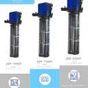 COOSPIDER Aquarium Filter Pond Filter for 35-75 Gallon, 260GPH Powerful Filtration Pond Pump, Submersible Canister Filters for Fish Turtle Tank, Cold Plunge, Clear Wavemaker Oxygen Supply