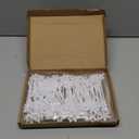 Chengu 100 Pcs Winter Drink Stirrers Xmas Stir Sticks Bulk Holiday Coffee Stirrers Plastic Swizzle Stick Hot Cocoa Bar Supplies Chocolate Decoration Reusable Cocktail Mixer(White Snowflake)