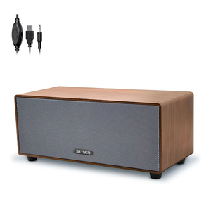 Upgraded Wired Computer Speakers for Desktop PC and Laptop, USB-Powered with 3.5mm Audio Jack, Rich Bass & Clear Sound for Home, Office, Gaming (Elegant Brown)