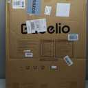 Babelio Baby Gate for Doorways and Stairs, 26-31" Pet Gate with Wide Walk Thru Door and Lock Indicator, No Drill Pressure Mounted Safety Gate with Double Lock and Self-Closing, Black