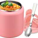 Itslife Soup Thermo for Hot Food Kids 25.5oz Lunch Containers with Buckle Lid Wide Mouth Hot Food Jar Vacuum Insulated Stainless Steel Bento Box Leakproof with Spoon