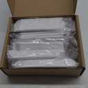 goldenwarm 10 Pack White Finger Edge Pulls Drawer Finger Pulls Kitchen Hardware Handles Bedroom Dresser Drawers, 3in Hole Centers