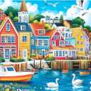 Jigsaw Puzzles 300 Pieces for Adults,300 Piece Puzzles for Adults,Sea Seagull Building Puzzle for Kids Ages 8-10 10-12,Recycled Paper Puzzle 300 Pieces,Home Decors Family Challenge Toys