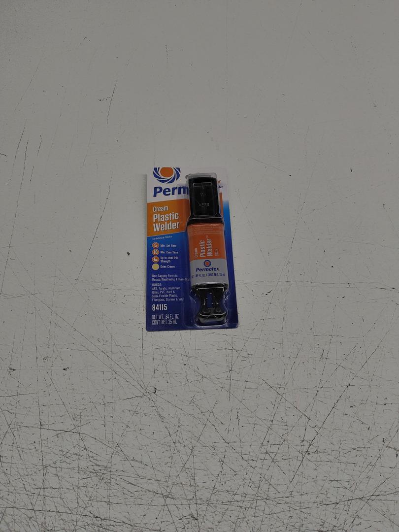 Permatex 84115 5-Minute Plastic Weld Adhesive, 0.84 oz.,Black (Pack of 1)