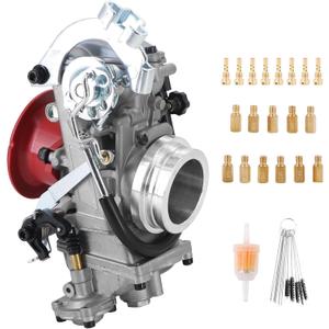 KIPA Carbuertor for 520 525 400 540 RFS EXC SX Suzuki DRZ400 GRSXR750 GSXR 1100 CRF450 Dirt bike, Replace for FCR 39 Flat Side Carburetor 39mm, OEM # 59031001300