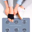 Brison Podiatrist-Designed Metatarsal Pads for Women & Men - Ball of Foot Cushions for Pain Relief Gel Sleeves from Metatarsalgia Sesamoiditis Mortons Neuroma Calluses - 2 Pairs (Black, Large)
