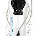 Hydration Bladder, 1.5L 2L 3L Water Bladder for Hiking Backpack, BPA-Free & Taste-Free Hydration Water Reservoir, Camping Cycling Running (Clear White)