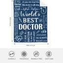 Gifts for Doctors, Doctor Gift for Women/Men, Best Doctor Ever Gifts, Appreciation/Retirement/Thank You Gift for Doctors Blanket 60 x 50