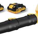 LEAPUL Leaf Blower, 21V Electric Cordless Leaf Blower, 2 X 2.0Ah Batteries and Charger Included, Lightweight Leaf Blower for Patio Cleaning, Lawn Care, Blowing Leaves and Dust, etc. LP69, Yellow