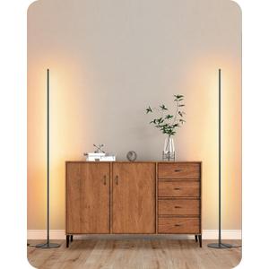 EDISHINE 2 Pack 57.5” Floor Lamp with Remote, Dimmable & 7 CCT Adjustable