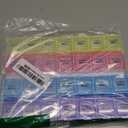 EZY DOSE Monthly (28-Day) Pill Case, Daily Medicine Planner, Vitamin Organizer, Supplement Container, One Month, Large Contoured Compartments, Convenient and Easy to Use, Colored Lids, BPA Free (Yellow/Pink/Blue/Purple)