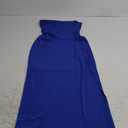 MANER Women's Strapless Bodycon Maxi Tube Dress Ribbed Elegant Casual Long Party Dresses (Royal Blue) S