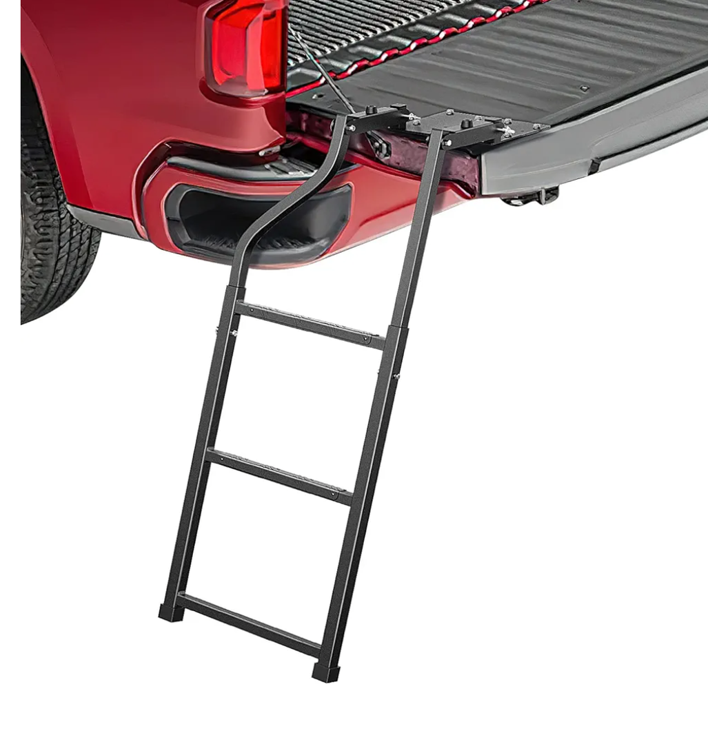 Nilight Hitch Step with 2" Hitch Receiver Rear Bumper Guard Protector Universal Side Step Foldable Truck Tailgate Ladder