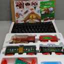 Christmas Train Set, Train Toys Around The Christmas Tree with Sound, Lights and Smoke, Christmas Toy Gift for Kids Aged 3 4 5 6 7 8 Years Old
