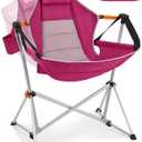 KingCamp Hammock Camping Chair, Swinging Portable Camp Chairs for Adults, 400lbs Heavy Duty Oversized Folding Rocking Chair with Adjustable Recline, Aluminum Alloy Frame for Outdoor Patio Beach Sport