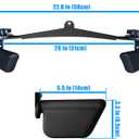 Adjustable Lat Pull down Bar, Cable Machine Attachments for Gym, Home Gym Fitness T-bar Row Pulldown Attachments, Lat Pull Down Machine Wide Grip Neutral Grip Handle