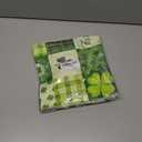 2 x RABUSOFA St Patricks Day Decorations Throw Pillow Covers 18x18 Scottish Tartan Plaid St Patricks Day Hat Farmhouse Classic Decorative Square Cushion Cases for Sofa Couch (Green)