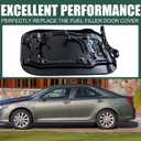 Fuel Filler Door Cover Fuel Tank Door Cover Fit for Toyota Camry L LE SE XLE Hybrid 2012-2014, 77350-06080 Gas Tank Door Cover, Unpainted