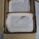 Ziruma Non-Toxic 1.5 cup Glass Food Storage Containers with Lids - Overnight Oats, Plastic Free Meal Prep, Reusable, Airtight, Microwave and Freezer Safe, 4 Pack