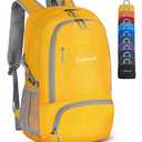ZOMAKE Lightweight Packable Backpack 30L, Foldable Hiking Backpacks Water Resistant Compact Folding Daypack for Travel(Yellow)