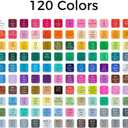 SAVZJSD 120 Colors Alcohol Markers, Dual Tips Alcohol-Based Art Markers for Artists and Adults in Coloring, Painting (Fine & Broad
