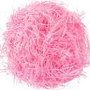 Gloreyan 1/2LB Valentine's Day Shredded Paper Filler Pink Raffia Paper Filler Easter Grass for Easter Gift Wrapping Basket Filling Birthdays Party Supply