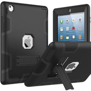 Puxicu Case for iPad 2nd / 3rd / 4th Generation (Old Model), Heavy Duty Rugged Protective, Cover for iPad 2 3 4 (2012/2011 Model), Black