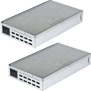 Victor Tin Cat Multi-Catch Live Mouse Trap - Indoor and Outdoor Humane Catch and Release Mouse Trap - M310SSR - Humanely Capture Mice - 2 Traps