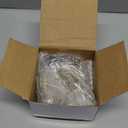 Soulchen 9pcs Crystal Icicle Christmas Tree Ornaments Crystal Gold Tree Garland Set 4 Inch Clear Raindrop Hanging Pendants 33 ft Gold Pearl Garland String for Christmas Wedding Party Decoration