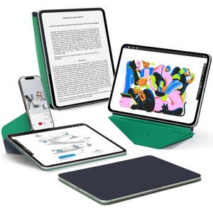 MOFT Dynamic Folio Case for iPad Pro 11- inch (M5 2025 / M4 2024), Slim Magnetic Stand Case with 20+ Viewing Angles, Auto Wake/Sleep, Ultra Thin,Navy Blue x Oz Green