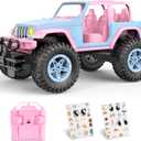 NQD Remote Control Car for Kids 1:16 Scale 80 Min Play 2.4Ghz Off Road RC Trucks with Stickers Toy Car Gift for Girls 3 4 5 6 Year Old