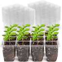 MIXC 360 Cells Seedling Starter Trays Transparent Seed Tray Grow Germination Kit with 30 Plant Lables(1.5 inch x 12 Cells per Tray, 30 Trays)