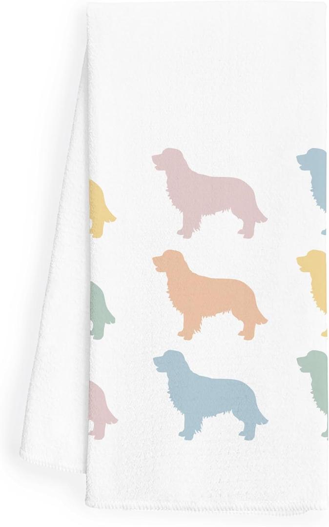 WFSM Golden Retriever Gifts - Dog Kitchen Towels, Golden Retriever Decor, 1624 Inches