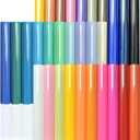 Puff HTV Heat Transfer Vinyl, 30Pcs 12" x 10" 3D Vinyl Bundle, for All Cutter Machine Puff Strong Stretchy HTV, Designs for DIY Heat Transfer Vinyls, Multicolor to Enrich The Design Space.