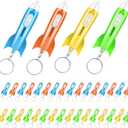 Space Theme Flashlight Keychain for Kids Party Favors, LED Flashlight Keychains for Kids 4-8 8-12 for Astronaut Party Favors Birthday Game Prizes (24 Pcs)