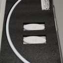 Yokilly Arc Half Moon Light: 16" Half Moon Light with Foldable Bracket for Desk Salon Table Use - No Flicker & Shadow-Free Desk Lamp with Stepless Brightness 3000-6500K for Manicurist Nail Tech (White)