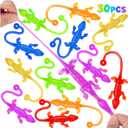 30 PCS Sticky Gecko Sticky Hands Bulk Sticky Toys for Kids Lizard-Shaped Geckos, Stretchable & Party Favors, Pinata Fillers, Treasure Box Prizes for Classrooms & Easter Basket Stuffers for Kids